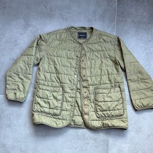 Everlane Sage Green Quilted Jacket